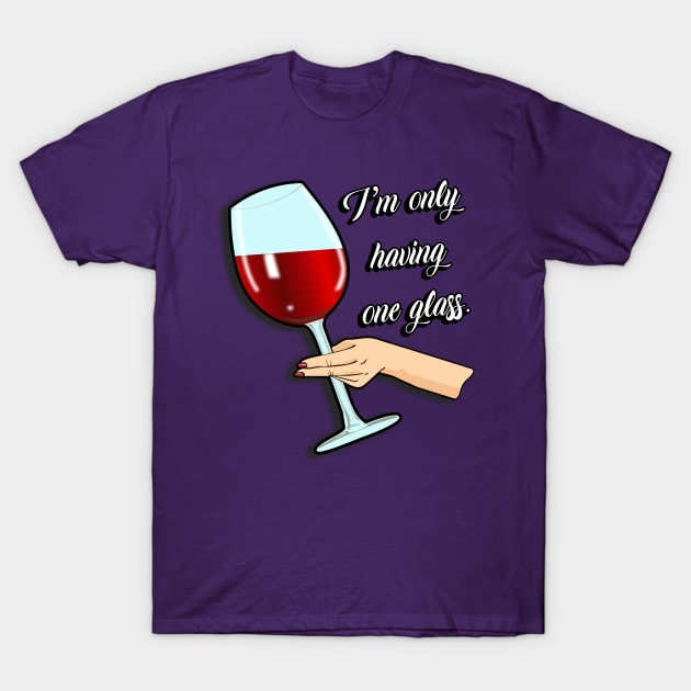 Giant glass of wine T-Shirt by Carlosj1313